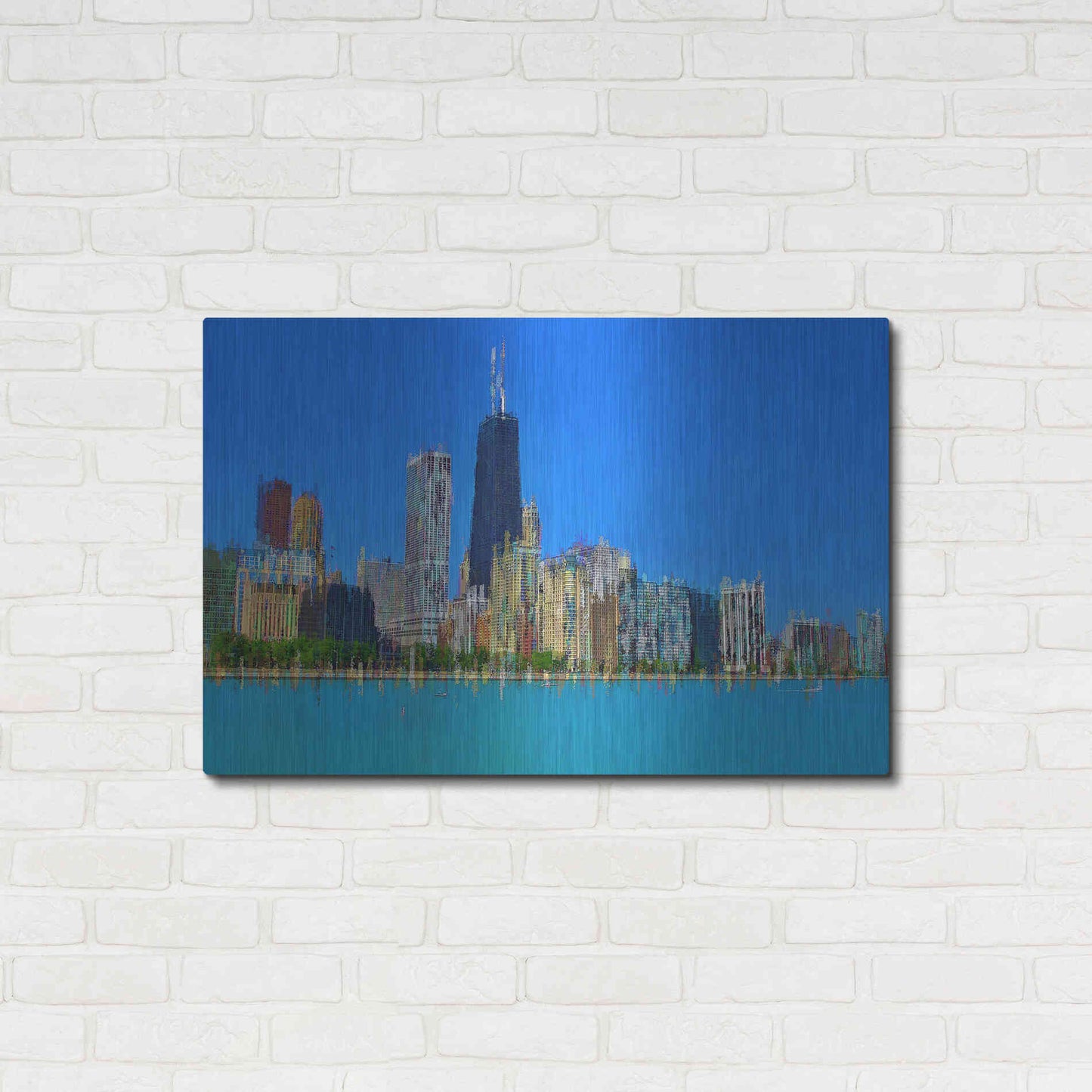 Luxe Metal Art 'Hancock 6' by David Manlove, Metal Wall Art,36x24