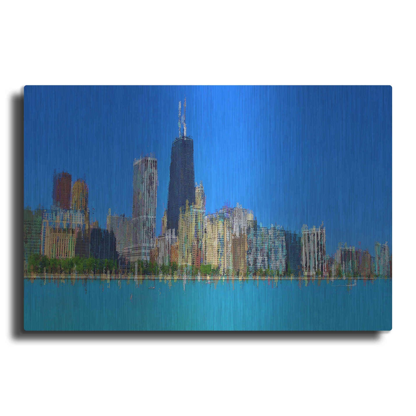 Luxe Metal Art 'Hancock 6' by David Manlove, Metal Wall Art