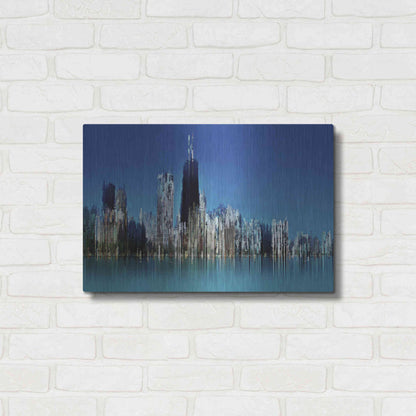 Luxe Metal Art 'Hancock' by David Manlove, Metal Wall Art,24x16