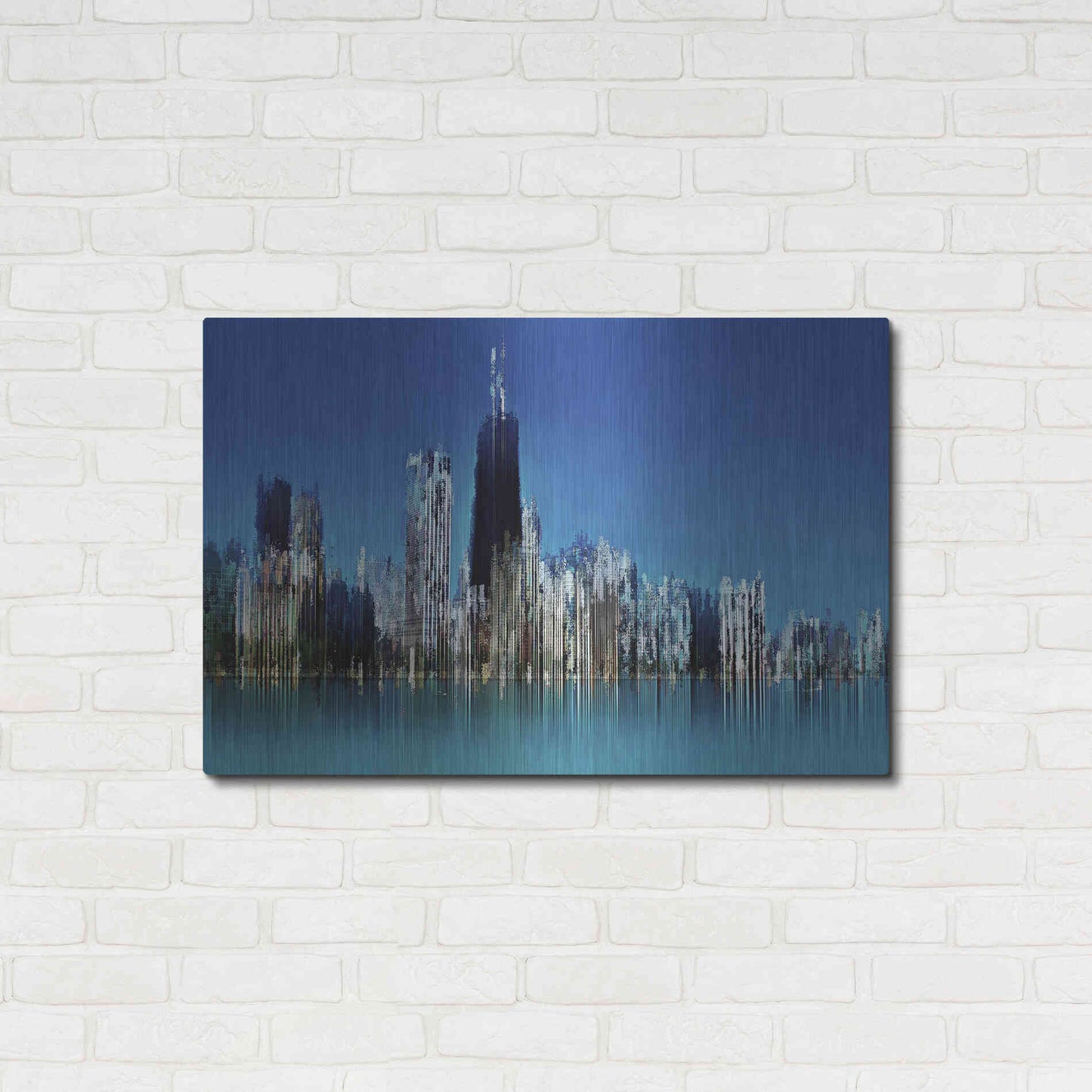 Luxe Metal Art 'Hancock' by David Manlove, Metal Wall Art,36x24