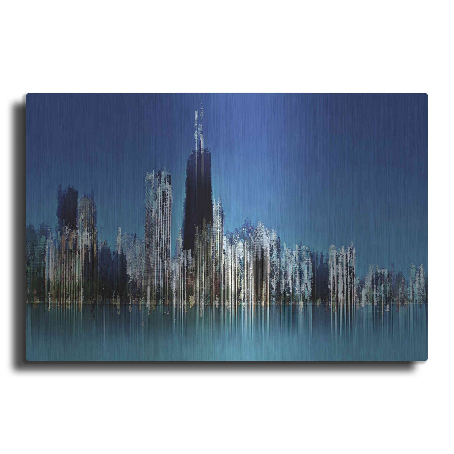 Luxe Metal Art 'Hancock' by David Manlove, Metal Wall Art