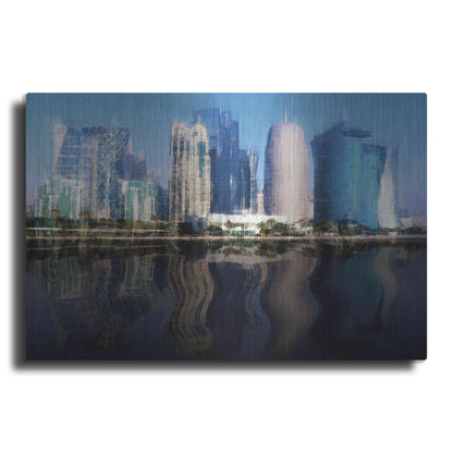 Luxe Metal Art 'City of the Future' by David Manlove, Metal Wall Art