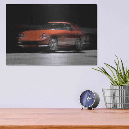 Luxe Metal Art 'Ferrari 275 GTB' by David Manlove, Metal Wall Art,16x12