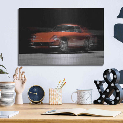 Luxe Metal Art 'Ferrari 275 GTB' by David Manlove, Metal Wall Art,16x12