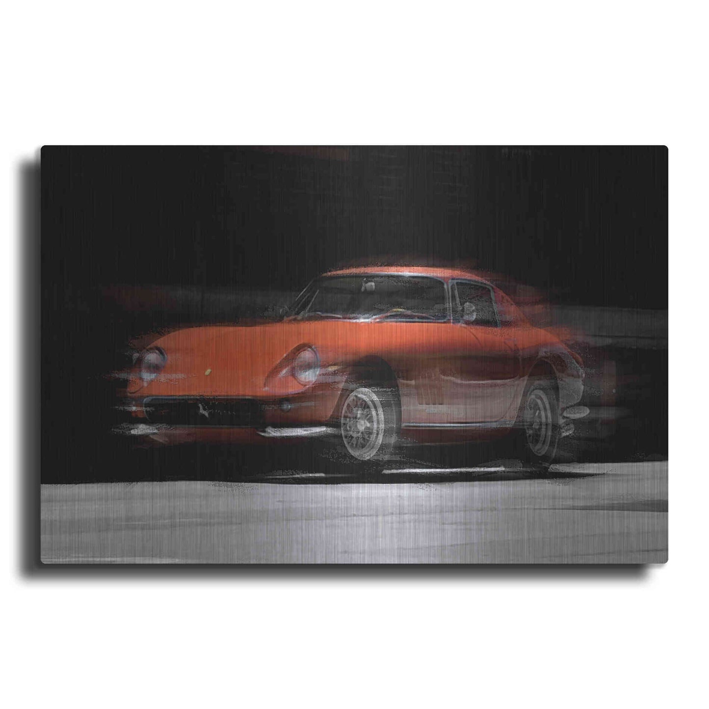 Luxe Metal Art 'Ferrari 275 GTB' by David Manlove, Metal Wall Art