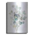 Luxe Metal Art 'Eucalyptus III White' by Danhui Nai, Metal Wall Art