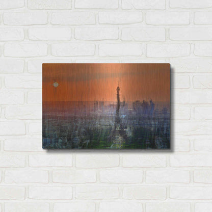 Luxe Metal Art 'paris6' by David Manlove, Metal Wall Art,24x16