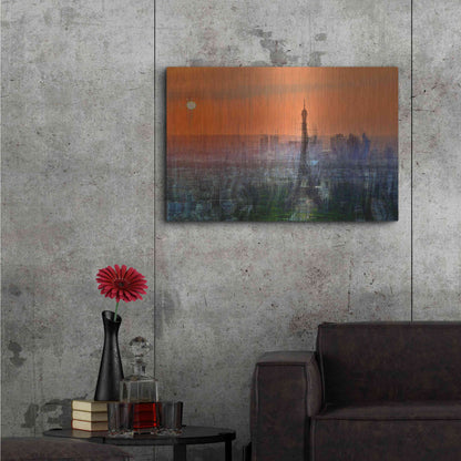 Luxe Metal Art 'paris6' by David Manlove, Metal Wall Art,36x24