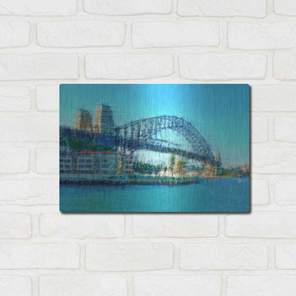 Luxe Metal Art 'Sydney Harbour Bridge' by David Manlove, Metal Wall Art,16x12