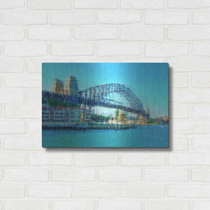 Luxe Metal Art 'Sydney Harbour Bridge' by David Manlove, Metal Wall Art,24x16