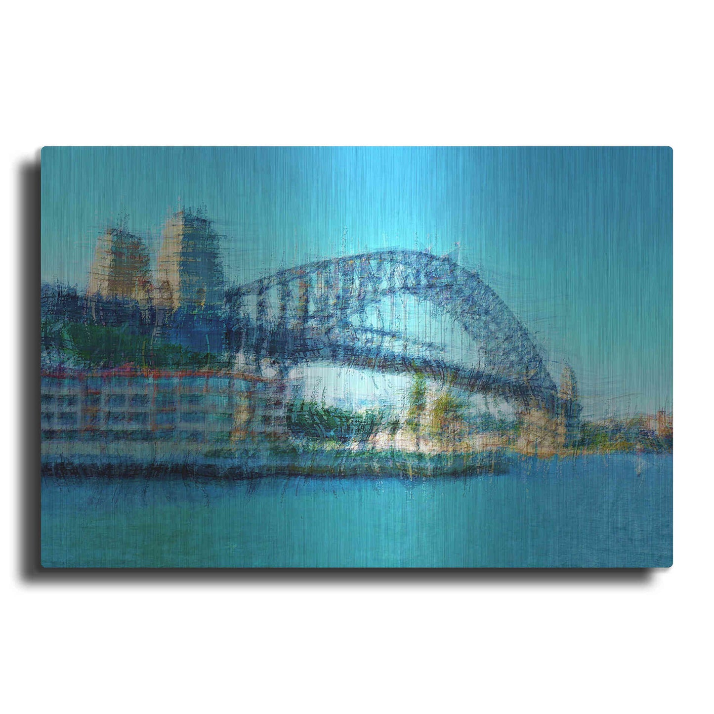 Luxe Metal Art 'Sydney Harbour Bridge' by David Manlove, Metal Wall Art