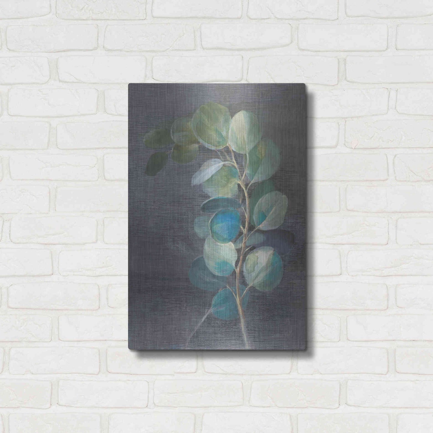 Luxe Metal Art 'Fresh II' by Danhui Nai, Metal Wall Art,16x24