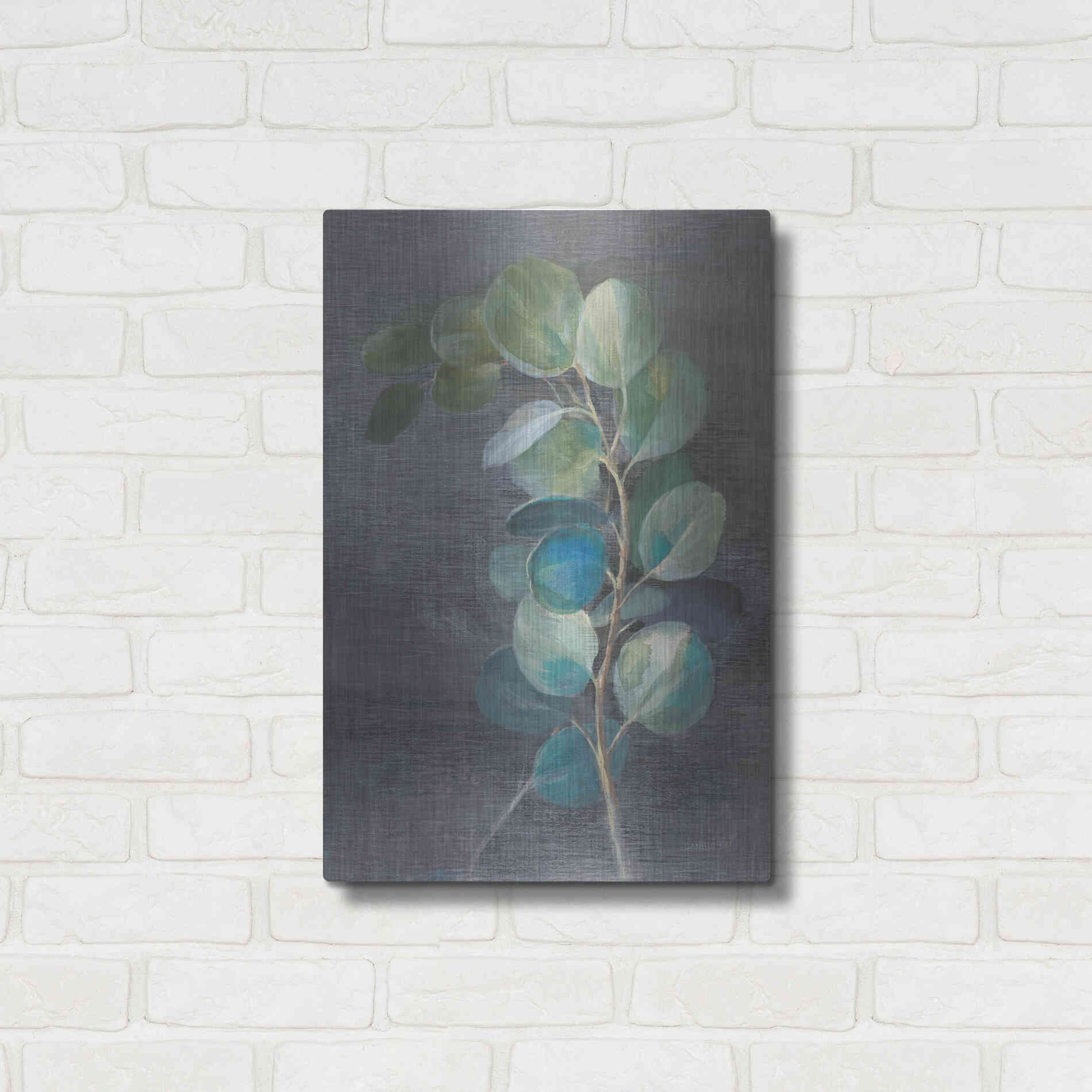 Luxe Metal Art 'Fresh II' by Danhui Nai, Metal Wall Art,16x24