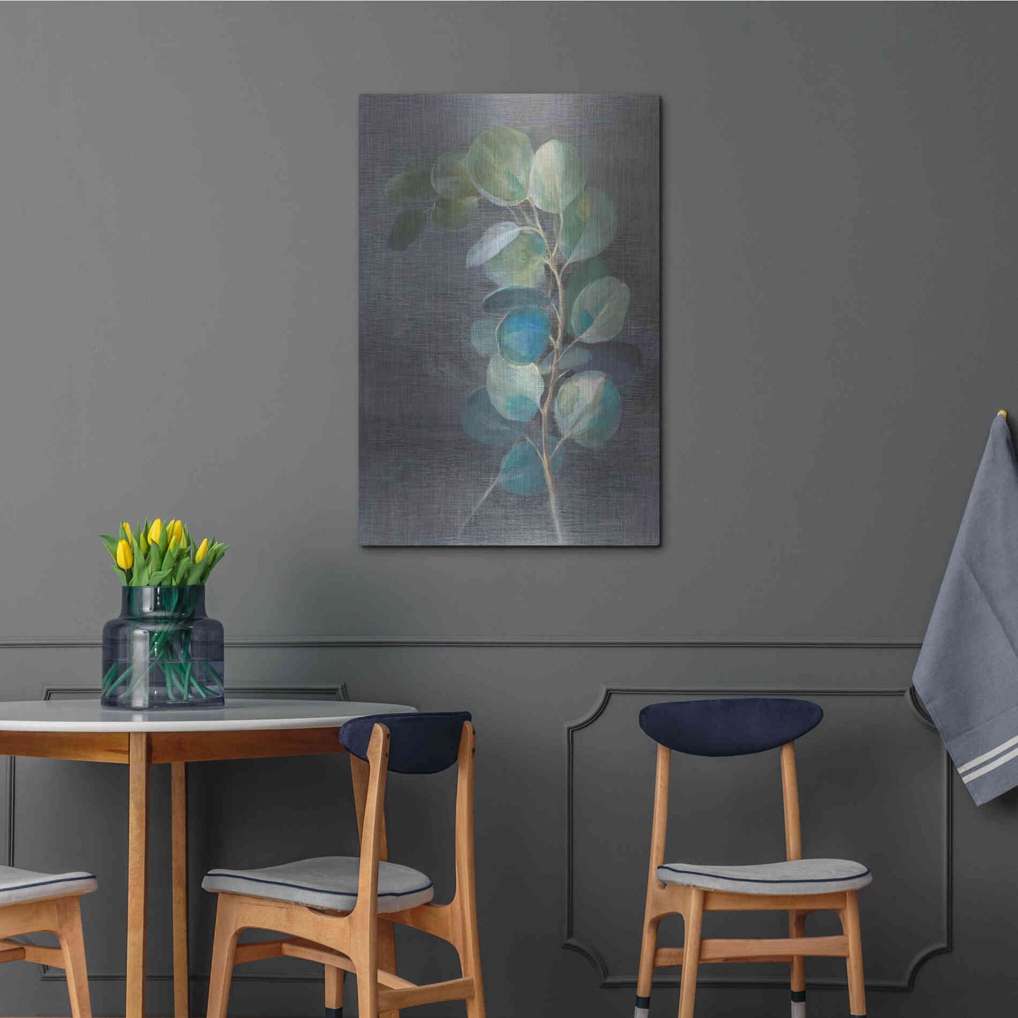 Luxe Metal Art 'Fresh II' by Danhui Nai, Metal Wall Art,24x36