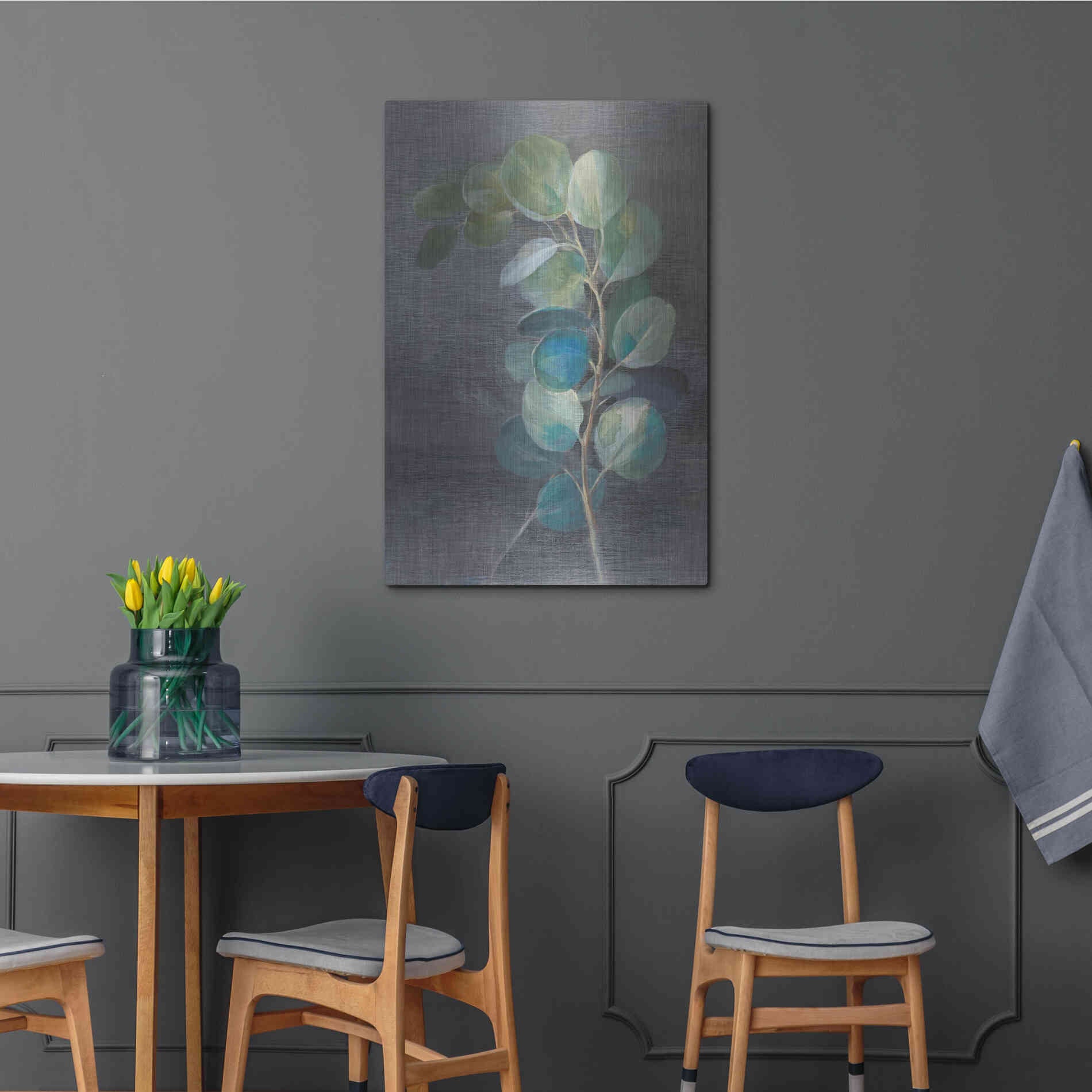 Luxe Metal Art 'Fresh II' by Danhui Nai, Metal Wall Art,24x36