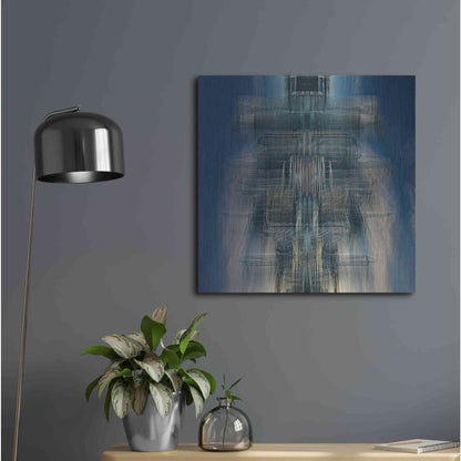 Luxe Metal Art 'Living Space Station' by David Manlove, Metal Wall Art,24x24