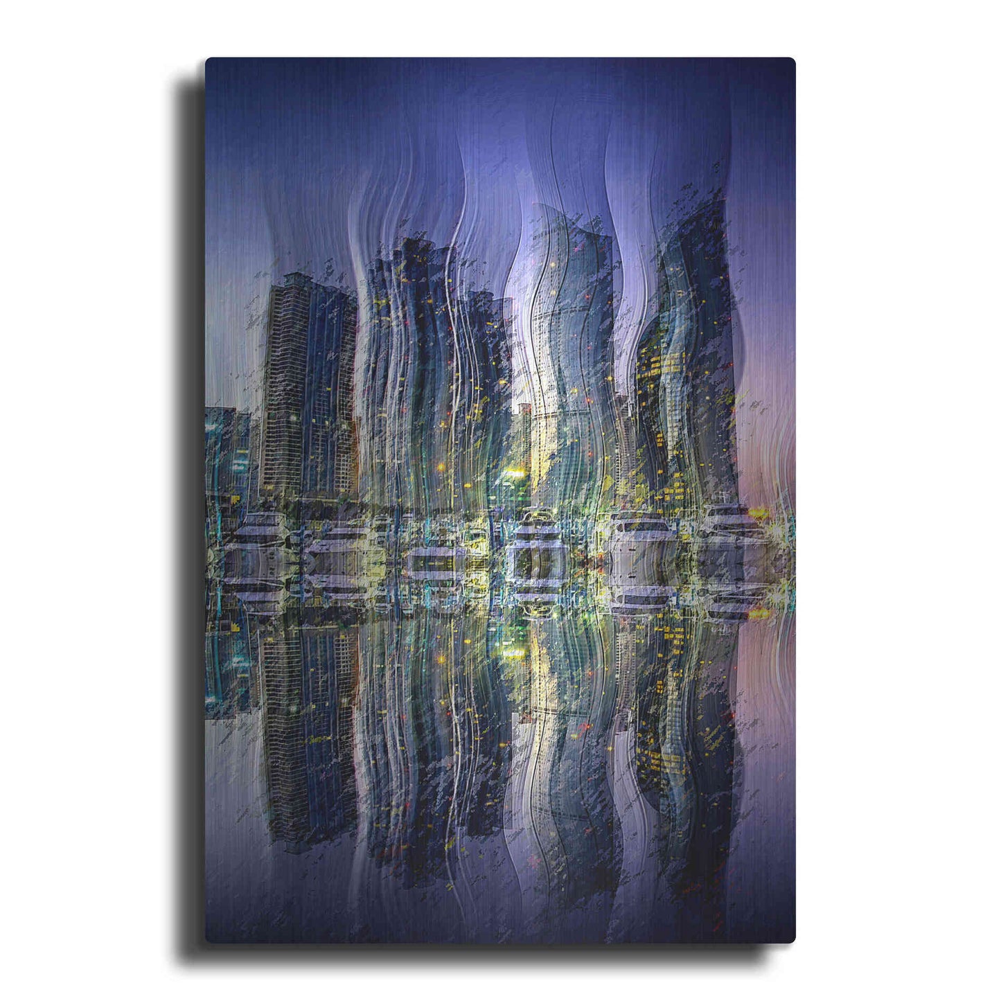 Luxe Metal Art 'Party at the Marina' by David Manlove, Metal Wall Art