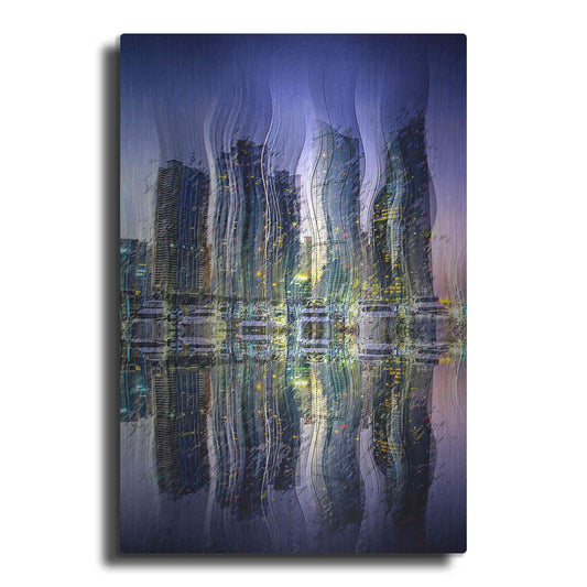 Luxe Metal Art 'Party at the Marina' by David Manlove, Metal Wall Art