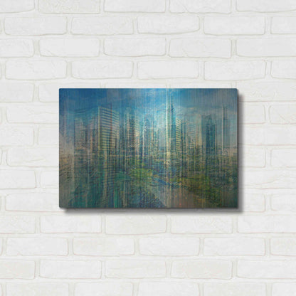 Luxe Metal Art 'Emerald City' by David Manlove, Metal Wall Art,24x16