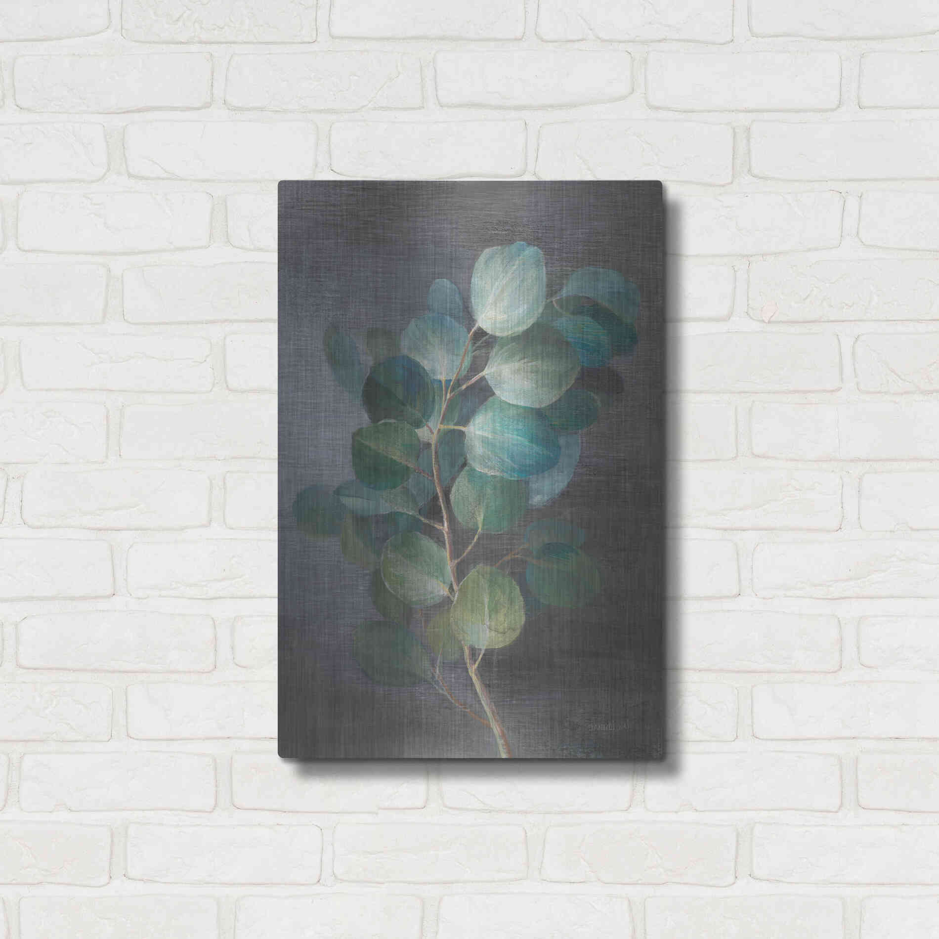 Luxe Metal Art 'Fresh I' by Danhui Nai, Metal Wall Art,16x24