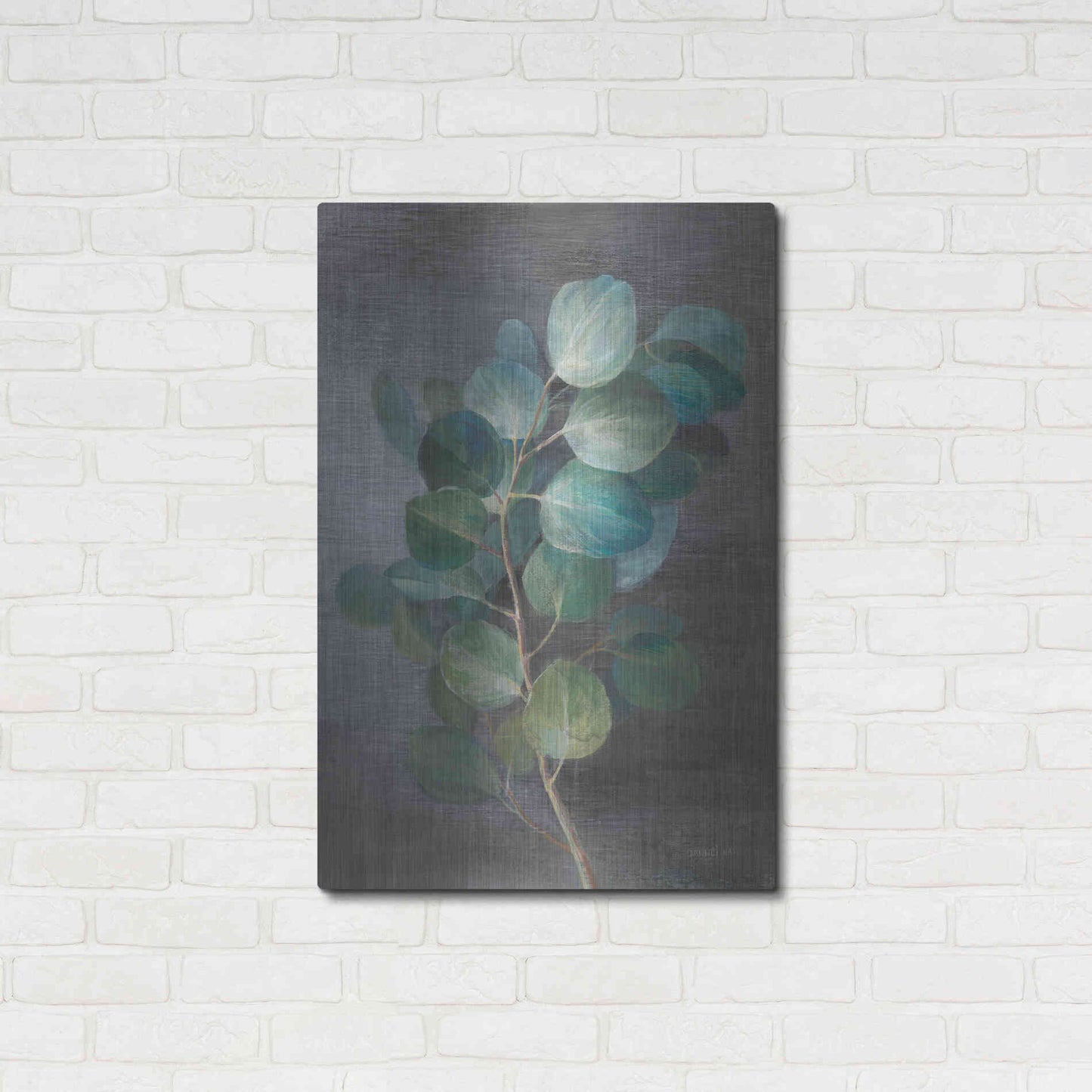 Luxe Metal Art 'Fresh I' by Danhui Nai, Metal Wall Art,24x36