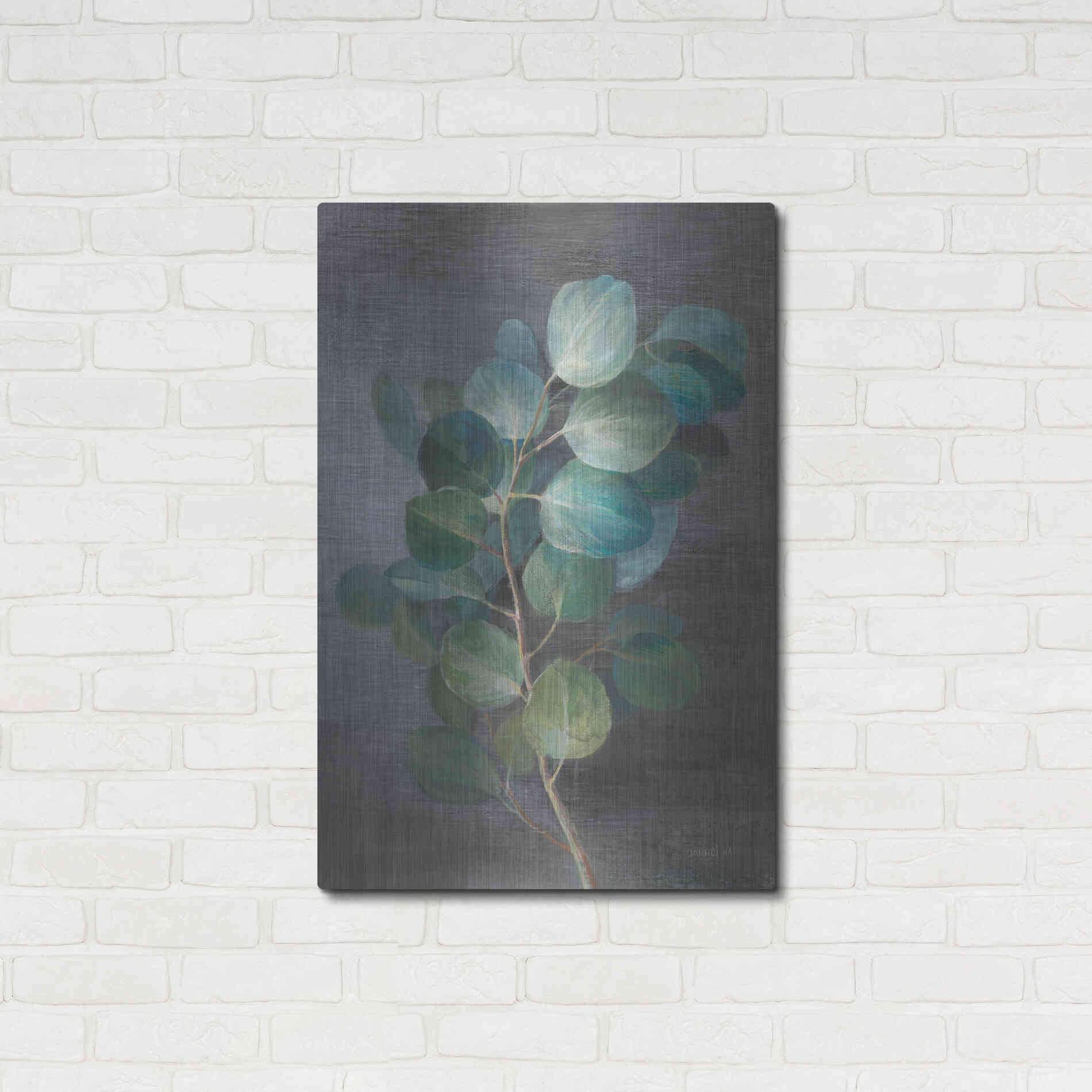 Luxe Metal Art 'Fresh I' by Danhui Nai, Metal Wall Art,24x36