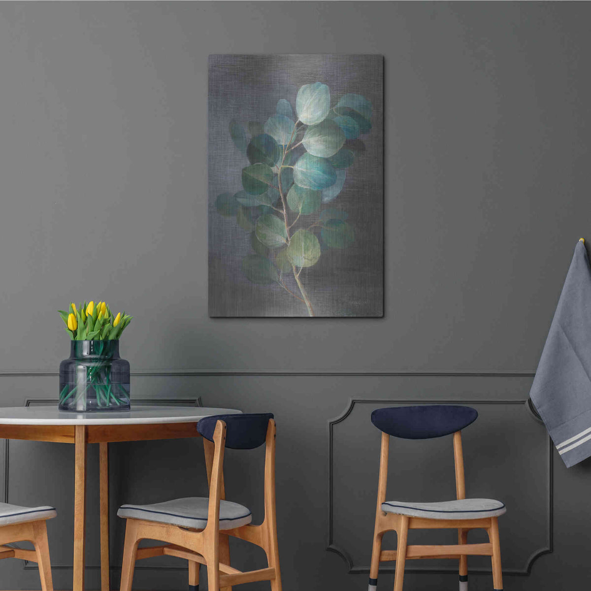 Luxe Metal Art 'Fresh I' by Danhui Nai, Metal Wall Art,12x16