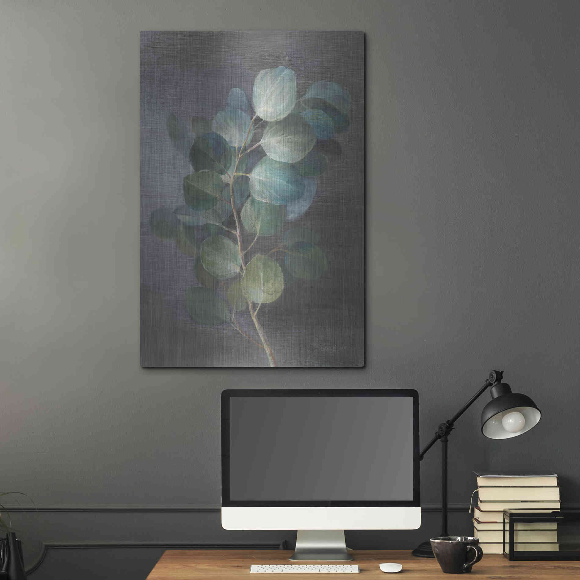 Luxe Metal Art 'Fresh I' by Danhui Nai, Metal Wall Art,24x36