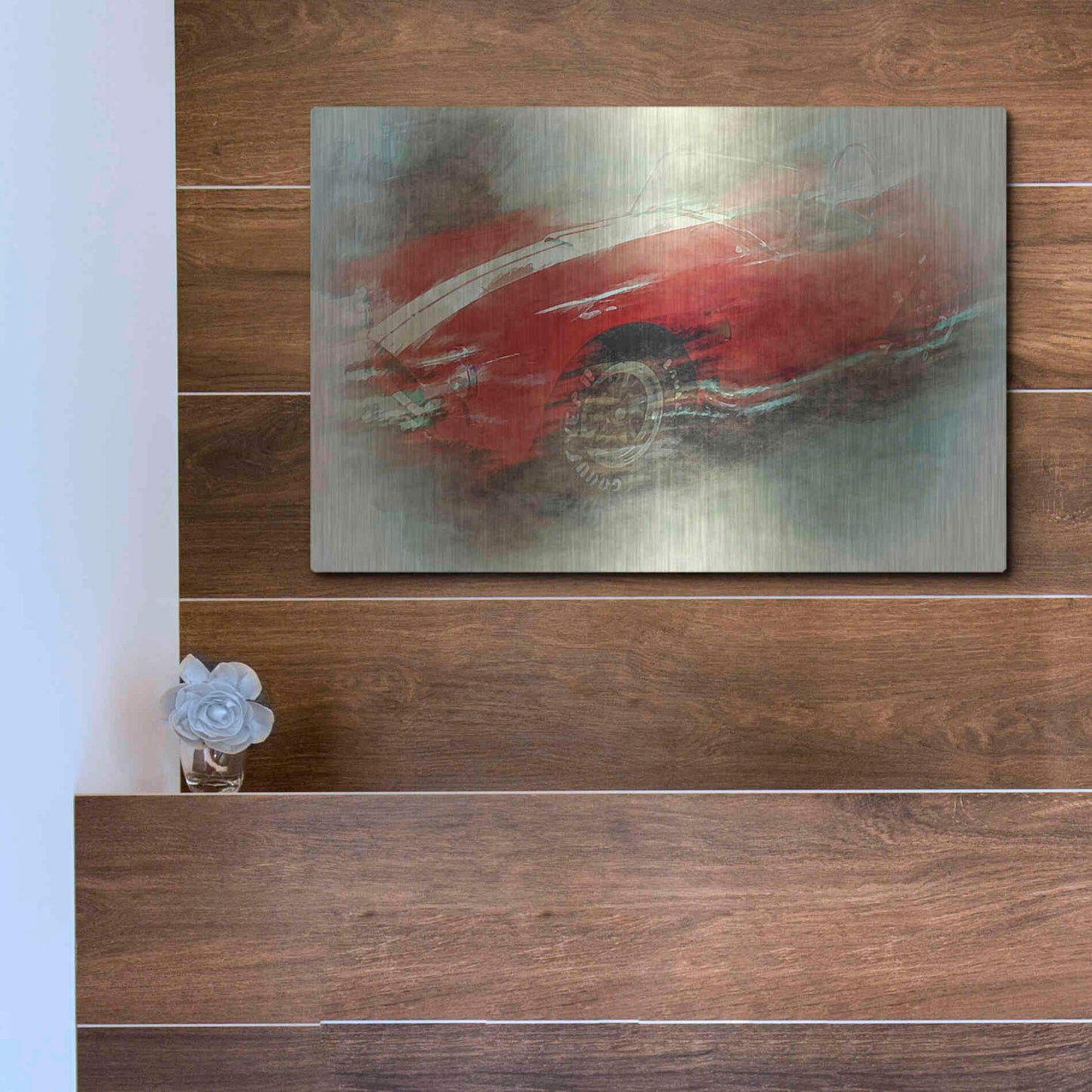 Luxe Metal Art 'Cobra Fog' by David Manlove, Metal Wall Art,16x12