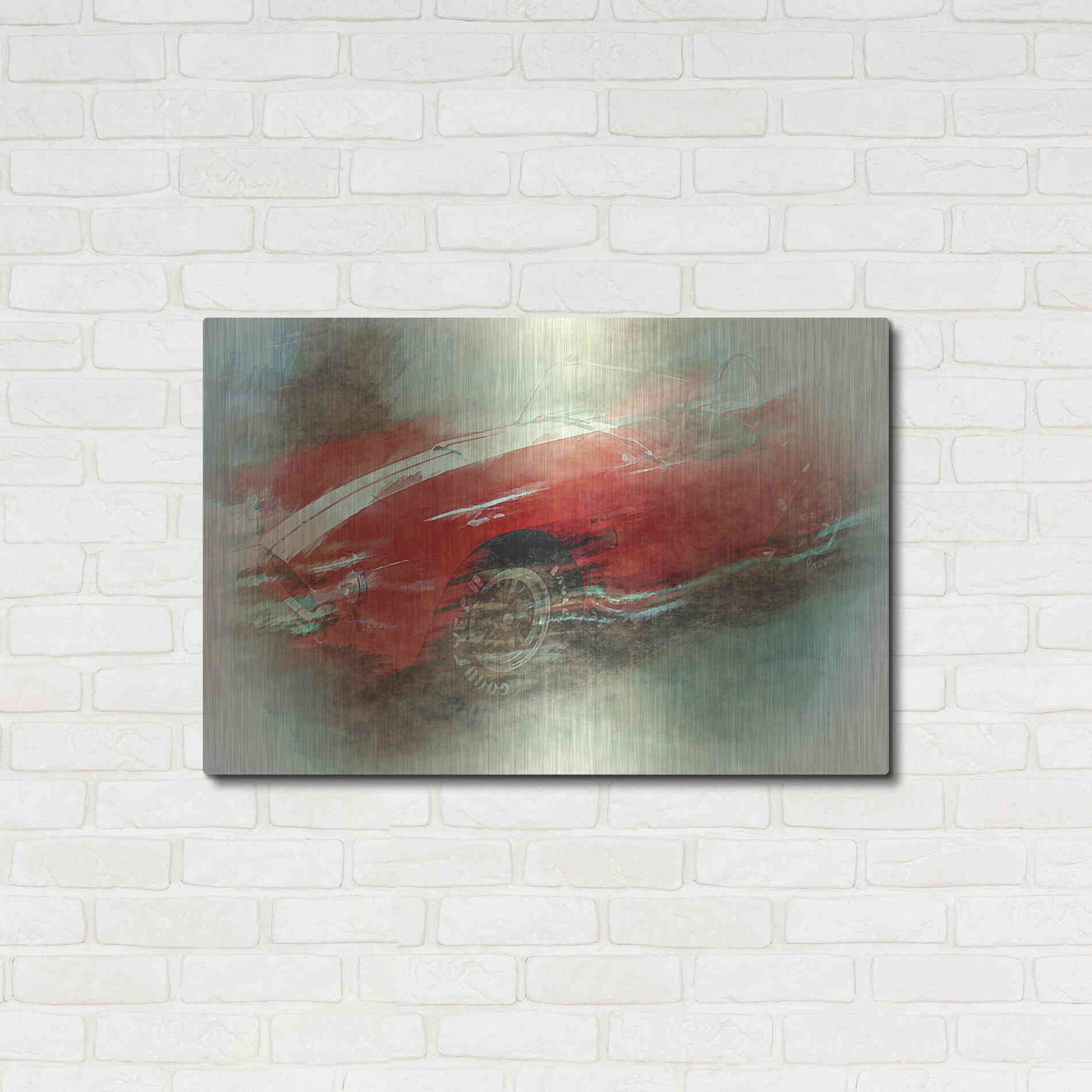 Luxe Metal Art 'Cobra Fog' by David Manlove, Metal Wall Art,36x24