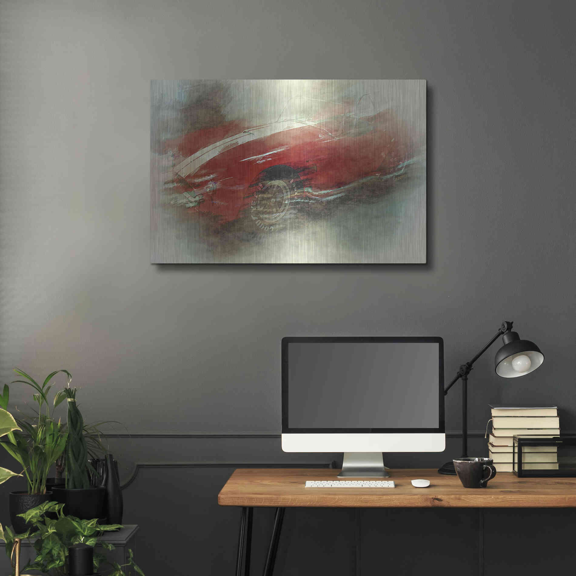 Luxe Metal Art 'Cobra Fog' by David Manlove, Metal Wall Art,36x24