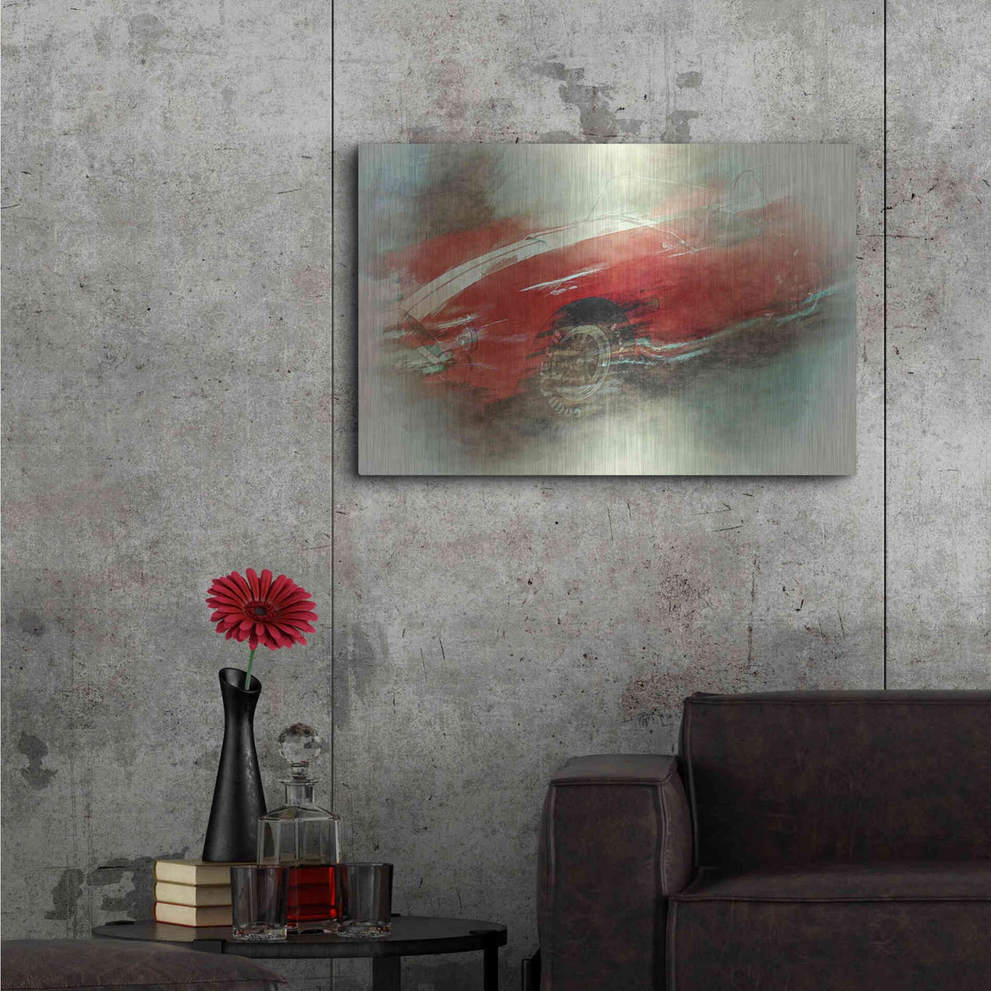 Luxe Metal Art 'Cobra Fog' by David Manlove, Metal Wall Art,36x24