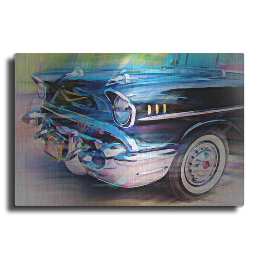 Luxe Metal Art '57 Chevy' by David Manlove, Metal Wall Art