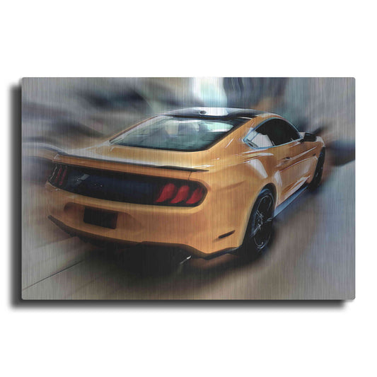 Luxe Metal Art 'Mustang GT' by David Manlove, Metal Wall Art