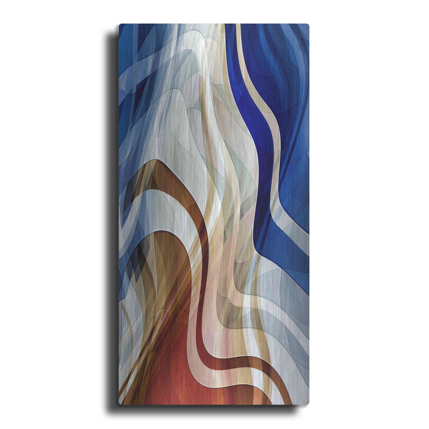 Luxe Metal Art 'Liquid Wind' by David Manlove, Metal Wall Art