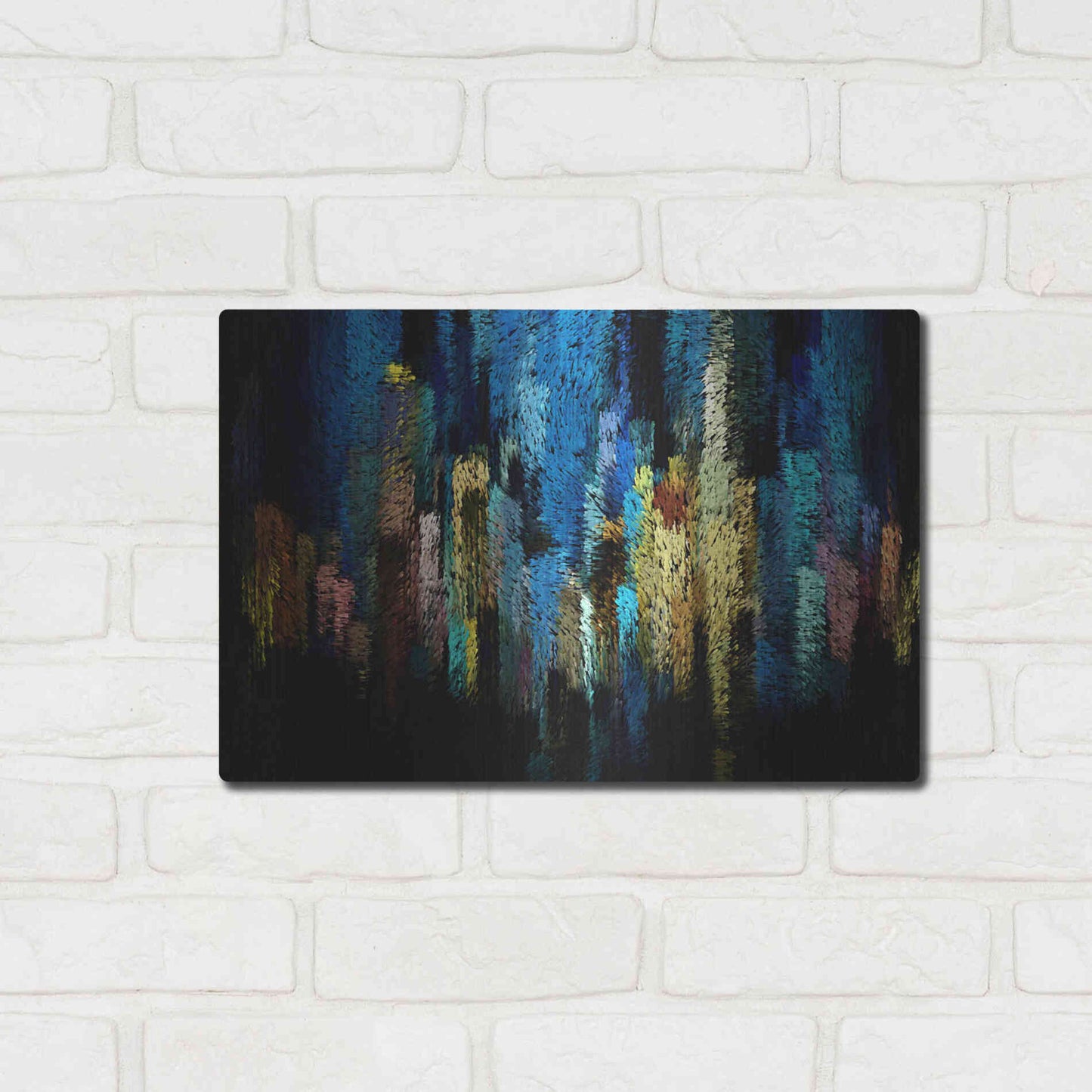 Luxe Metal Art 'Atlantis' by David Manlove, Metal Wall Art,16x12