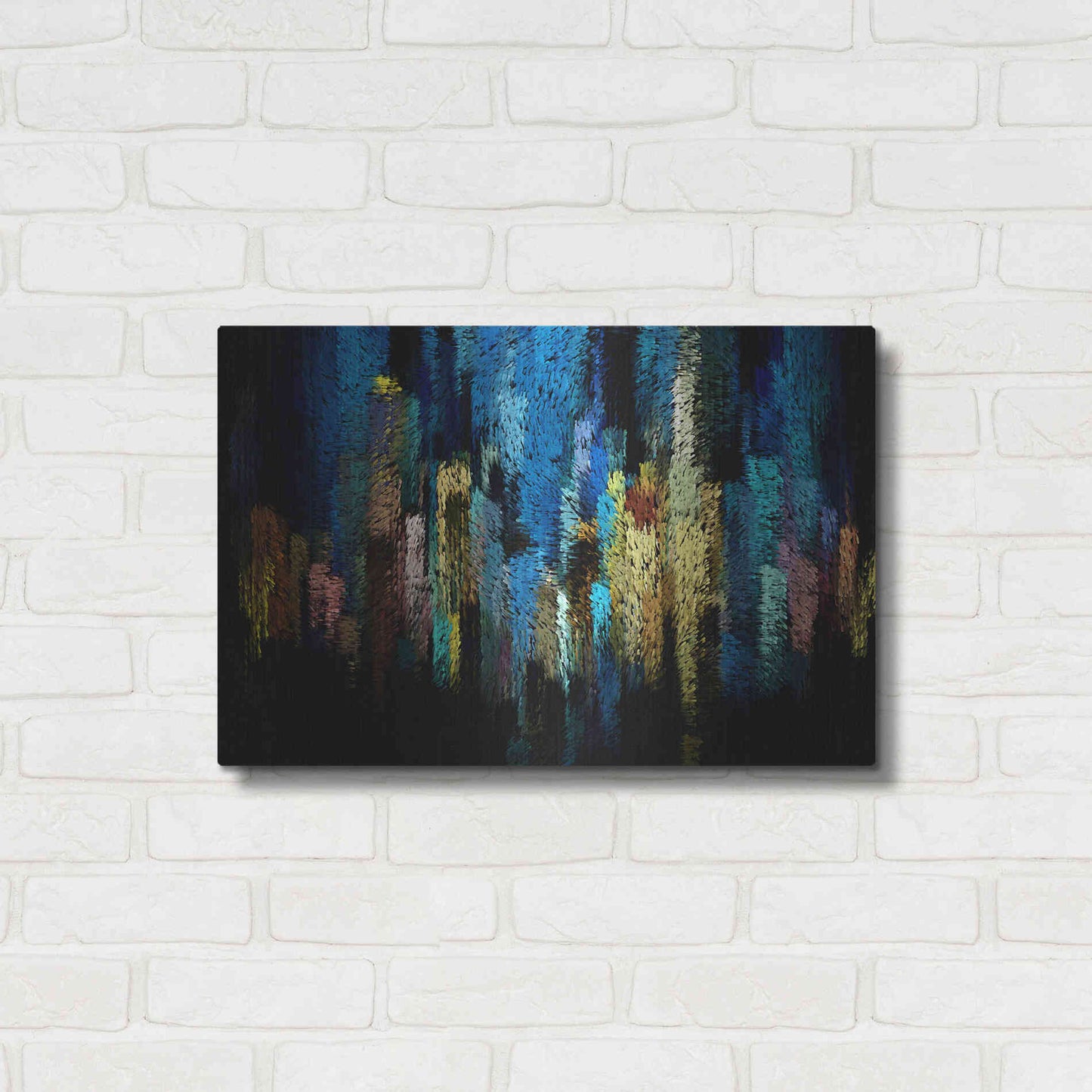 Luxe Metal Art 'Atlantis' by David Manlove, Metal Wall Art,24x16