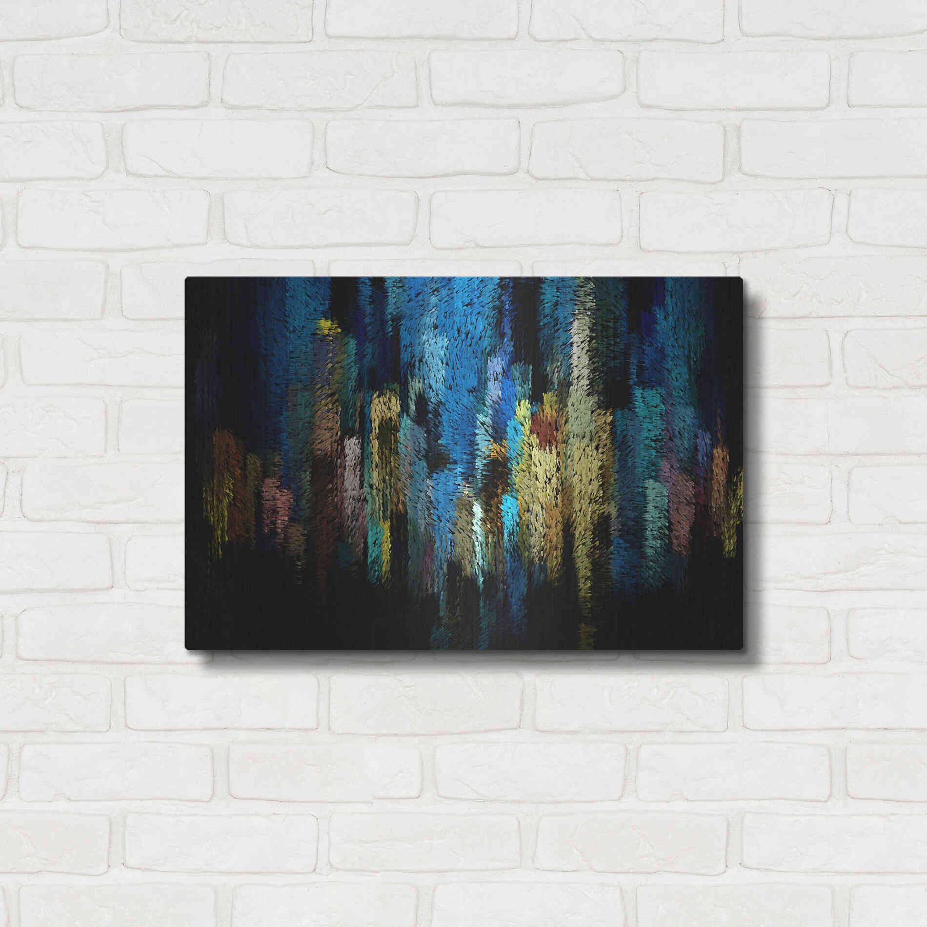 Luxe Metal Art 'Atlantis' by David Manlove, Metal Wall Art,24x16