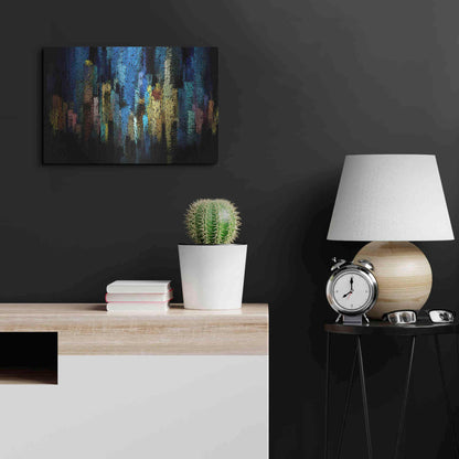 Luxe Metal Art 'Atlantis' by David Manlove, Metal Wall Art,24x16
