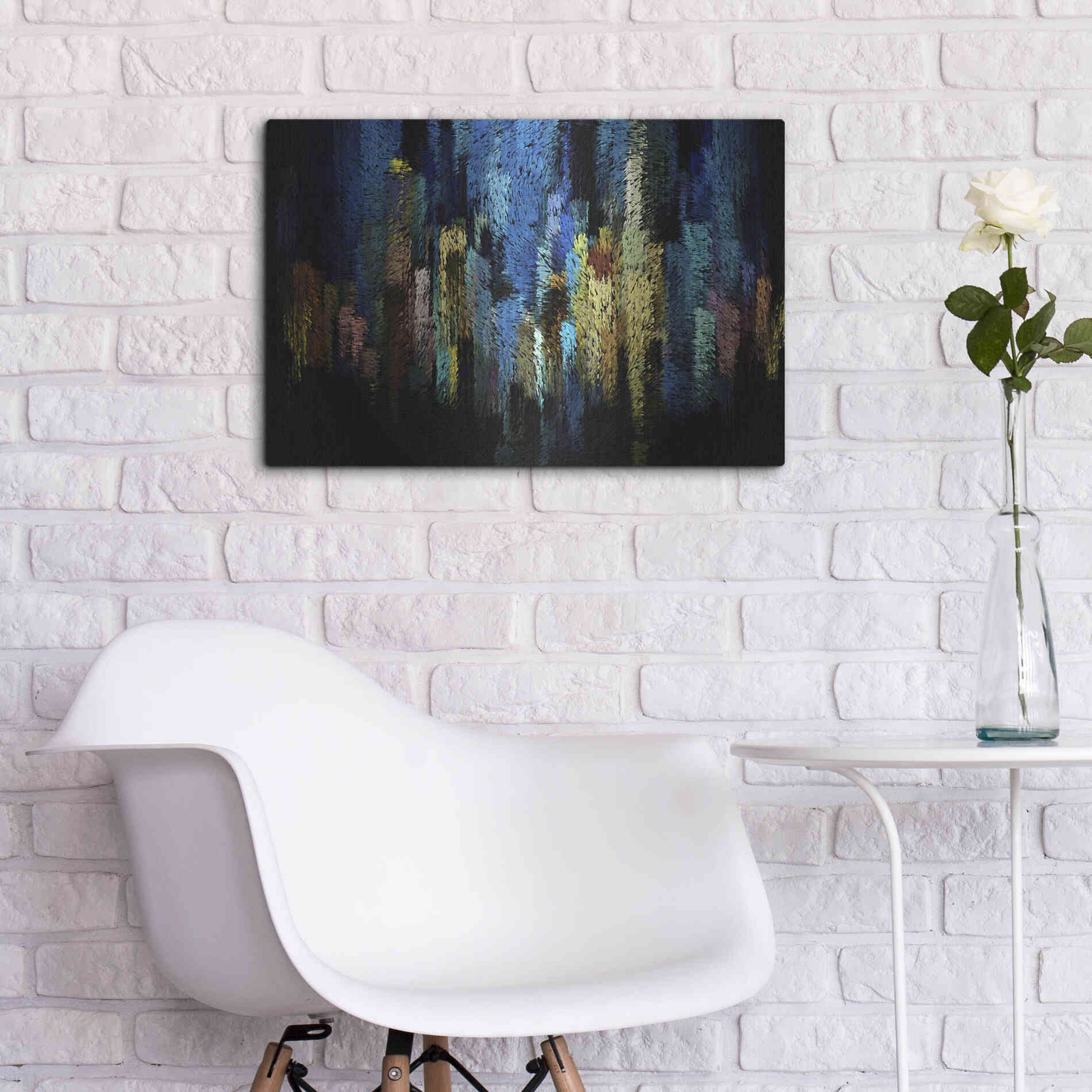 Luxe Metal Art 'Atlantis' by David Manlove, Metal Wall Art,24x16