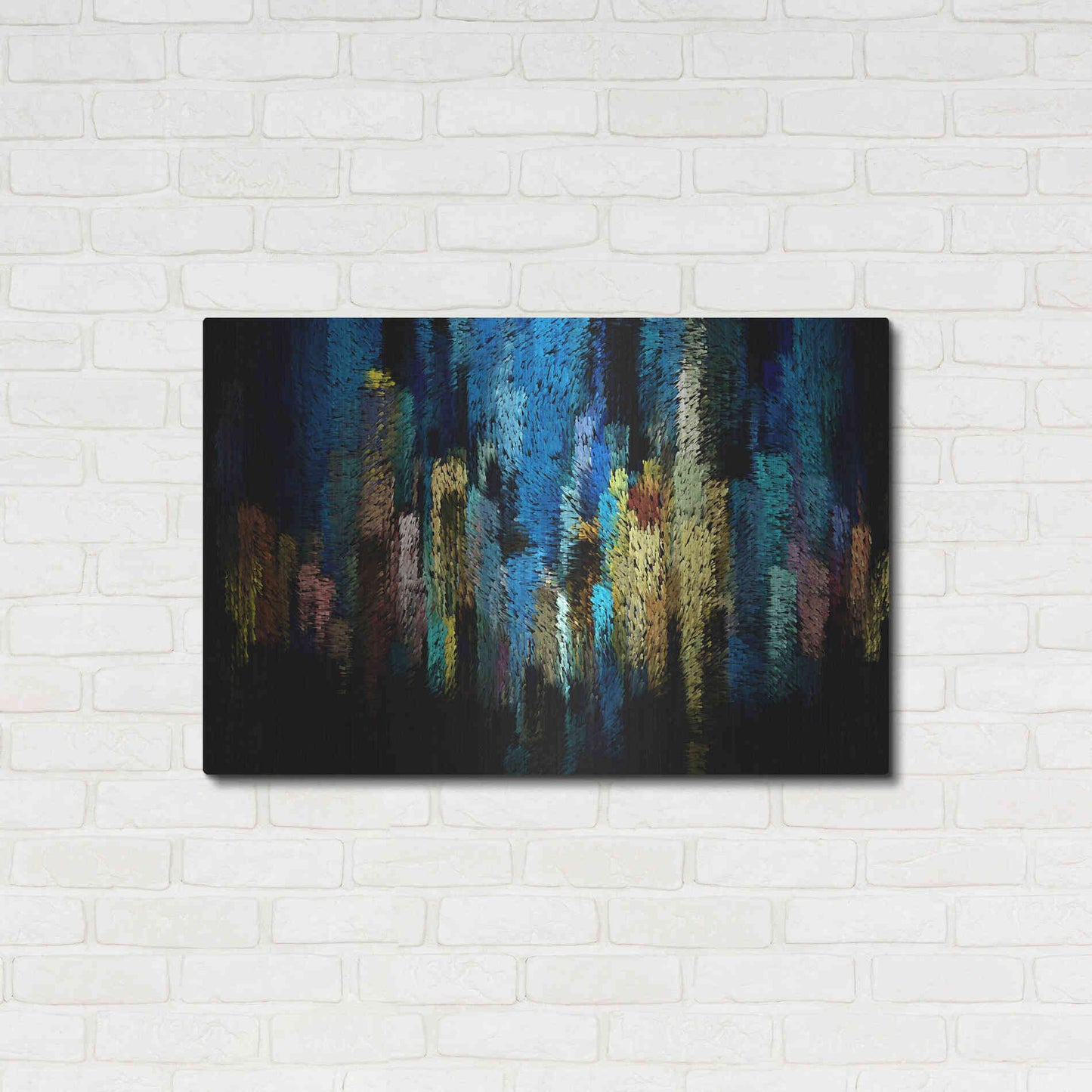 Luxe Metal Art 'Atlantis' by David Manlove, Metal Wall Art,36x24