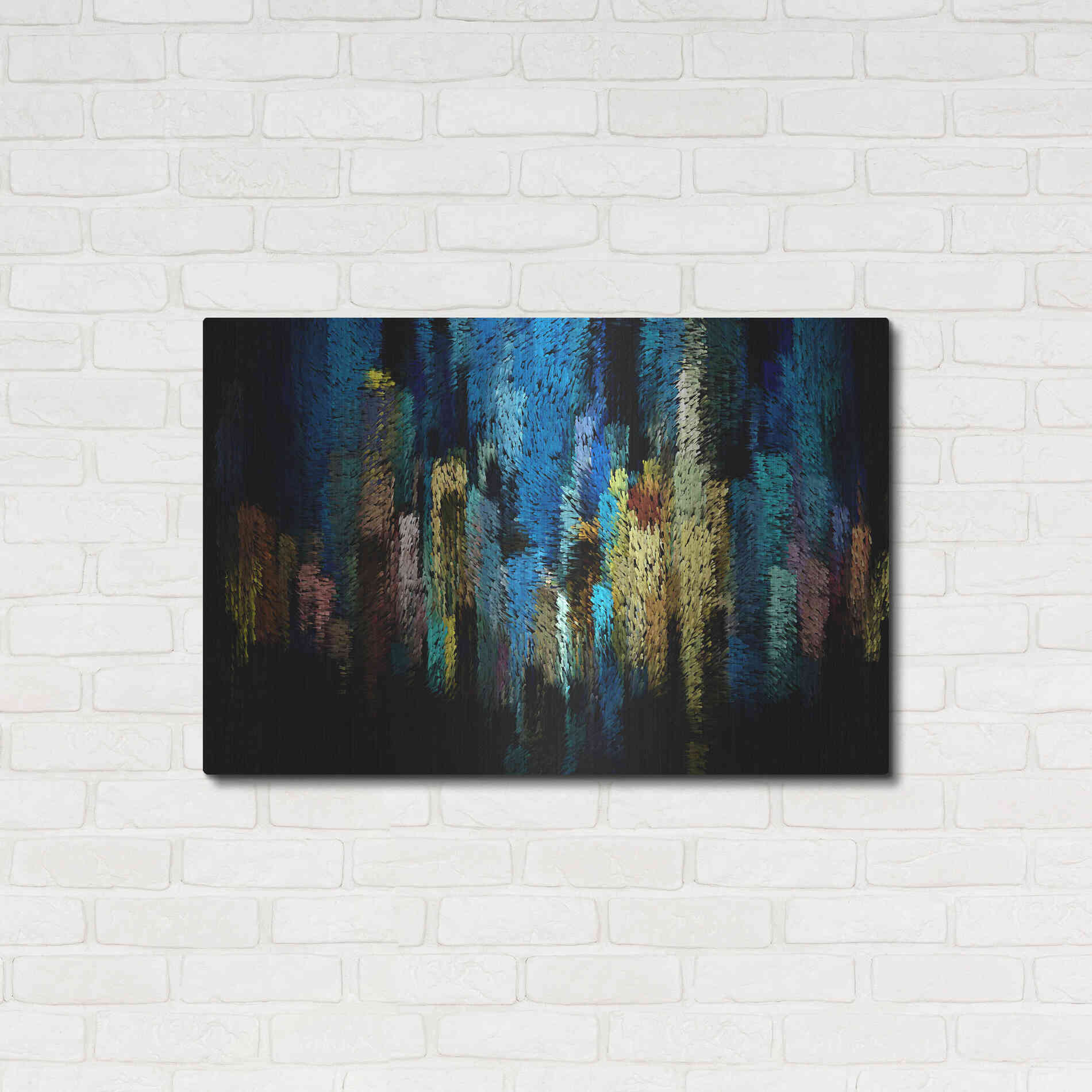 Luxe Metal Art 'Atlantis' by David Manlove, Metal Wall Art,36x24