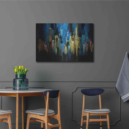Luxe Metal Art 'Atlantis' by David Manlove, Metal Wall Art,36x24