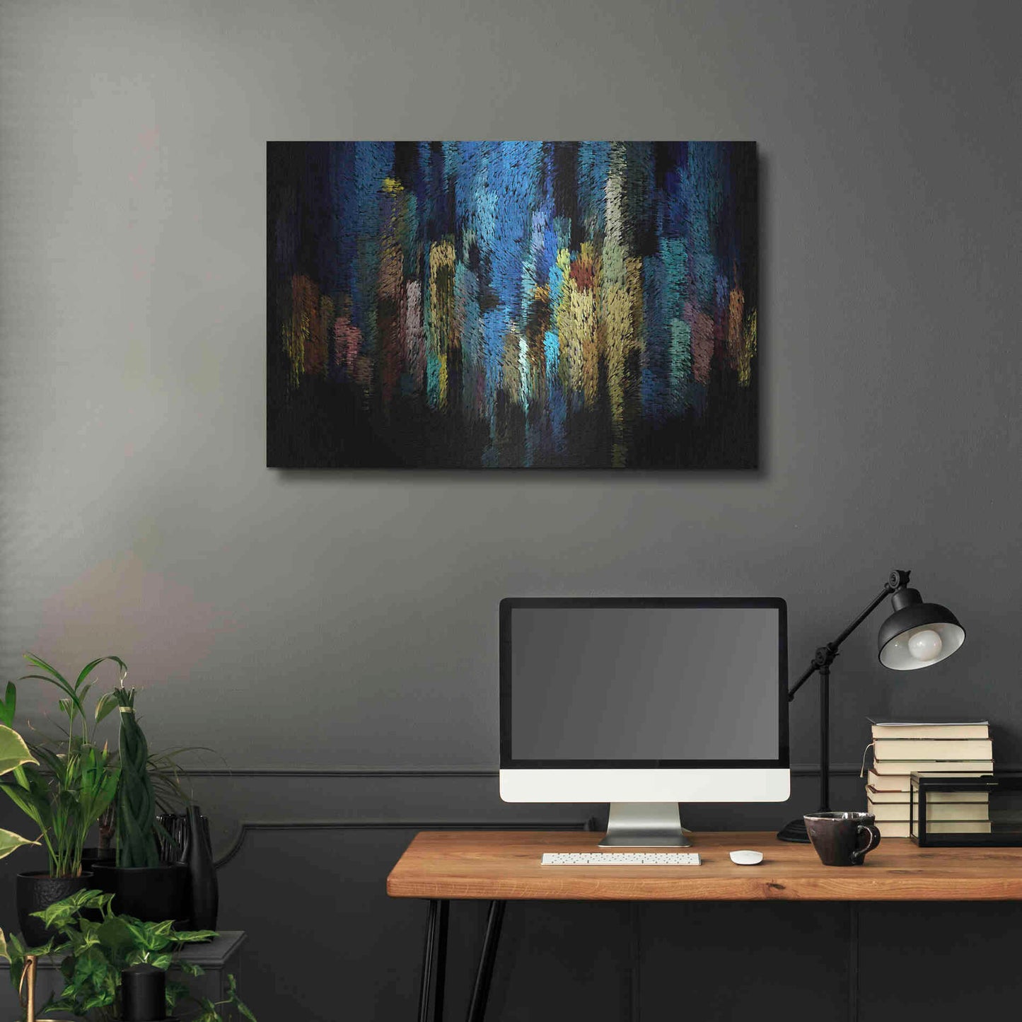 Luxe Metal Art 'Atlantis' by David Manlove, Metal Wall Art,36x24