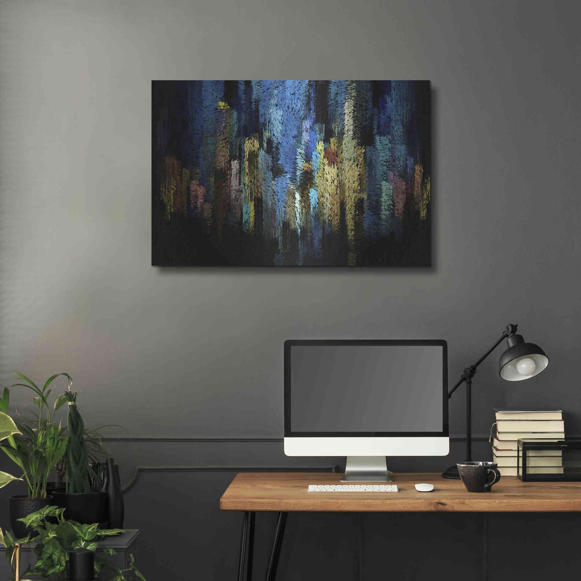 Luxe Metal Art 'Atlantis' by David Manlove, Metal Wall Art,36x24