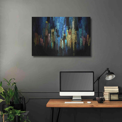 Luxe Metal Art 'Atlantis' by David Manlove, Metal Wall Art,36x24