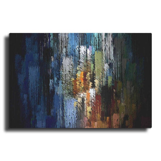 Luxe Metal Art 'Urban Brush 2' by David Manlove, Metal Wall Art