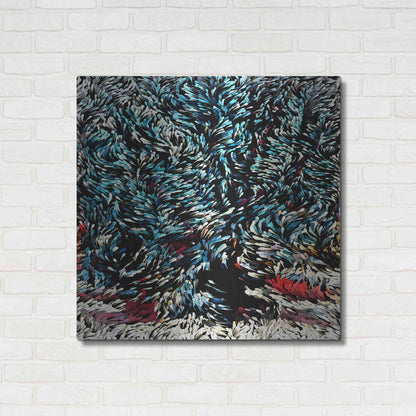 Luxe Metal Art 'Wintery Bliss' by David Manlove, Metal Wall Art,36x36