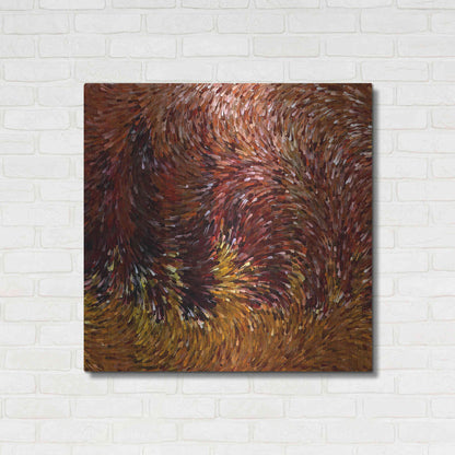 Luxe Metal Art 'Fall on Fire' by David Manlove, Metal Wall Art,36x36