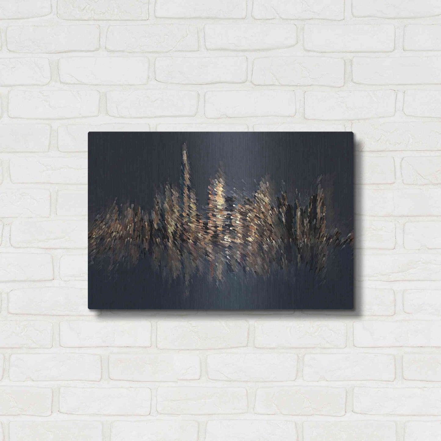 Luxe Metal Art 'New York Splash' by David Manlove, Metal Wall Art,24x16